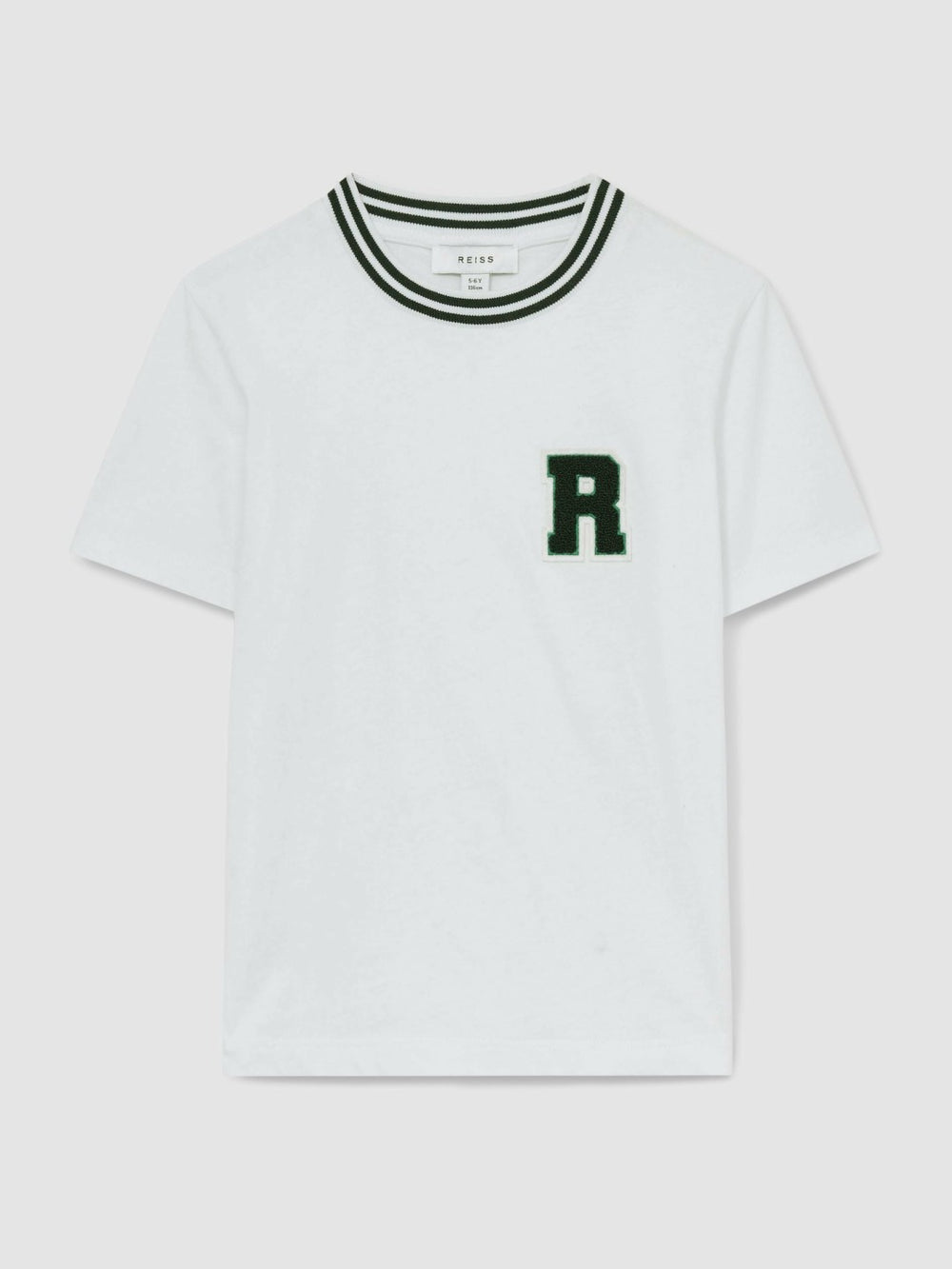 13-14 yrs Cotton Letter Patch T-Shirt White | Children & Baby