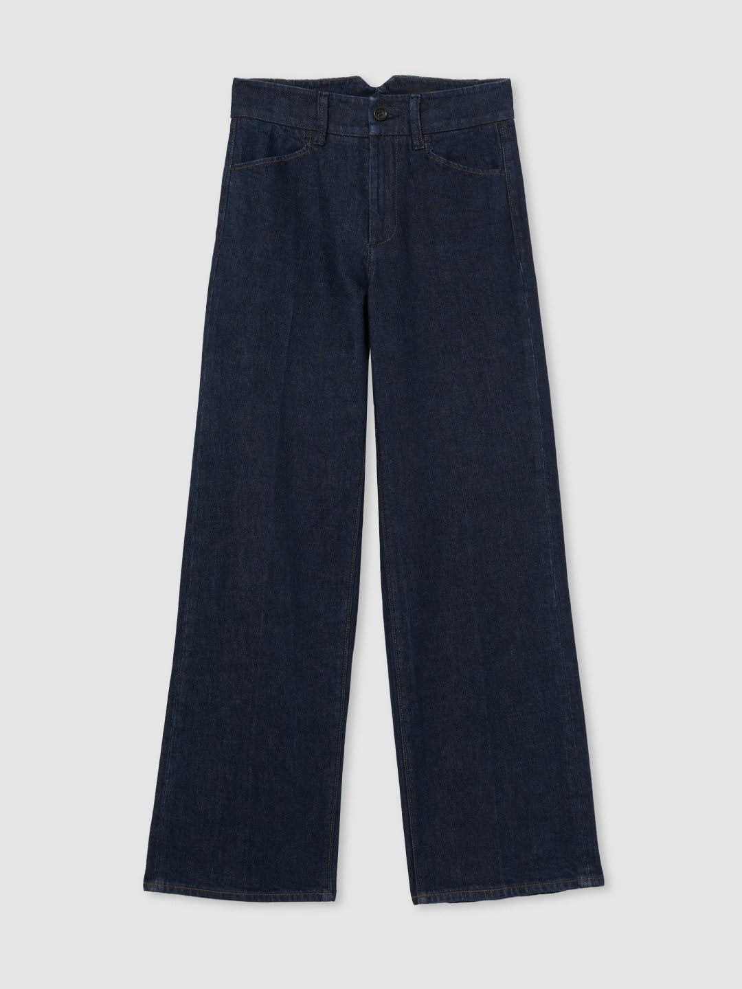 Paige Petite Wide-Leg Jeans Dark Edinburgh Blue | Women