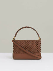 Weave Cross-Body Bag Tan | Women