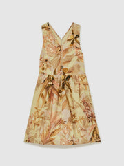 4-9 yrs  | NYBG Floral-Print Midi Dress Khaki | Children & Baby