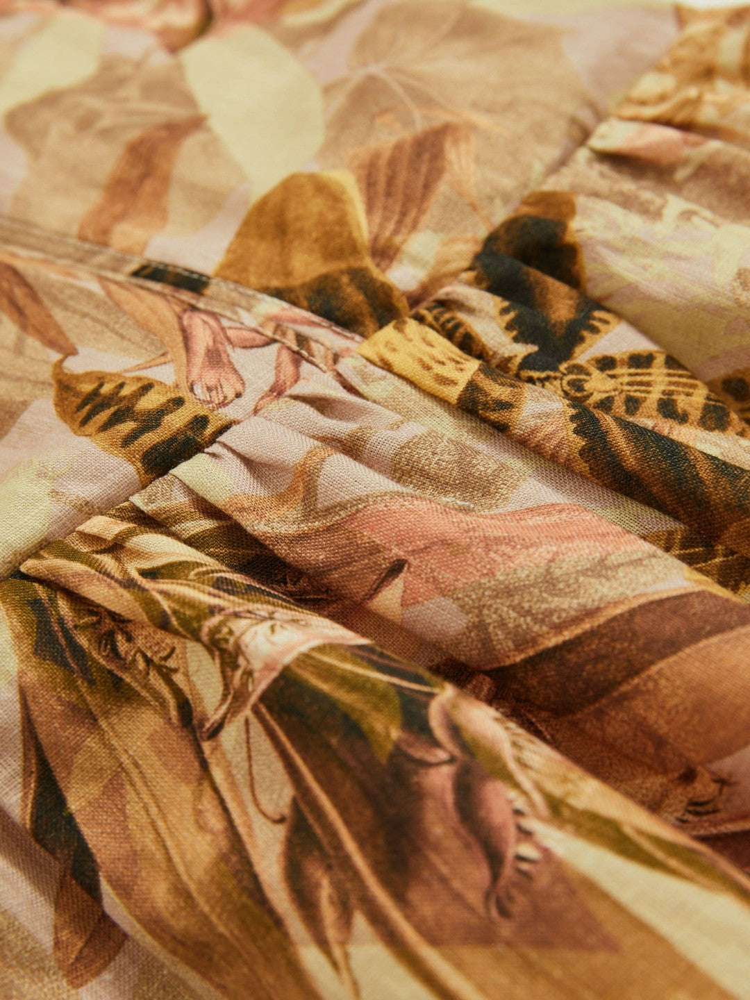 9-13 yrs  | NYBG Floral-Print Midi Dress Khaki | Children & Baby