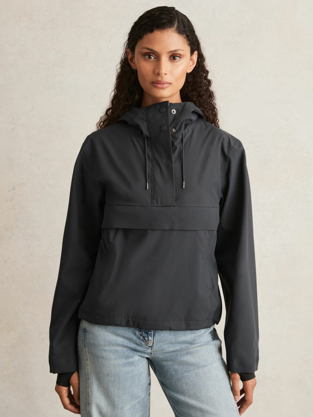 Rains Hardshell Short Jacket Navy | Women