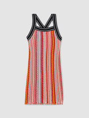 9-13 yrs Cotton Striped Knit Dress Multi | Children & Baby