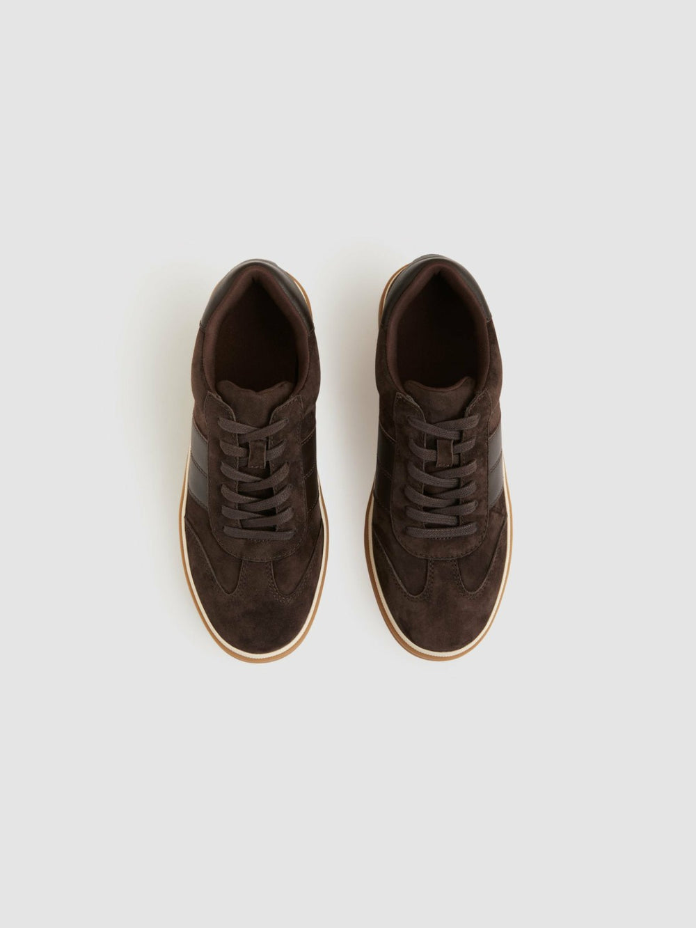 Suede Low-Top Trainers Chocolate | Women