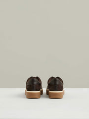 Suede Low-Top Trainers Chocolate | Women