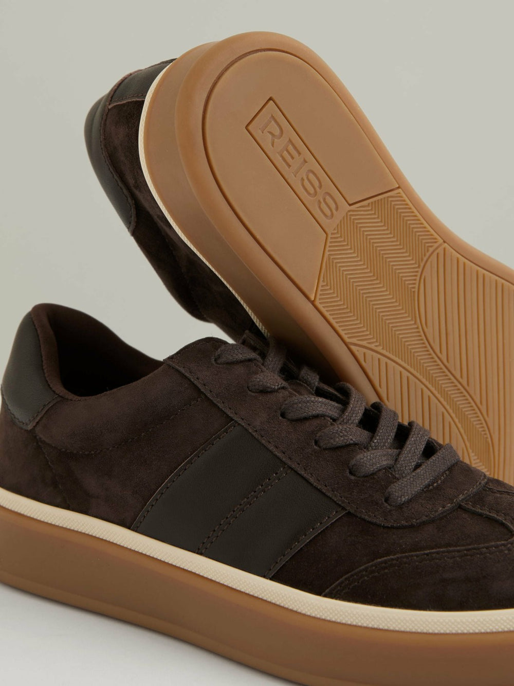 Suede Low-Top Trainers Chocolate | Women
