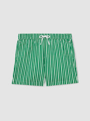 | Ché Stripe Swim Shorts Green/White | Men