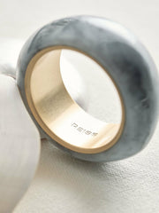 Curve Marble Bangle Gold Tone | Women