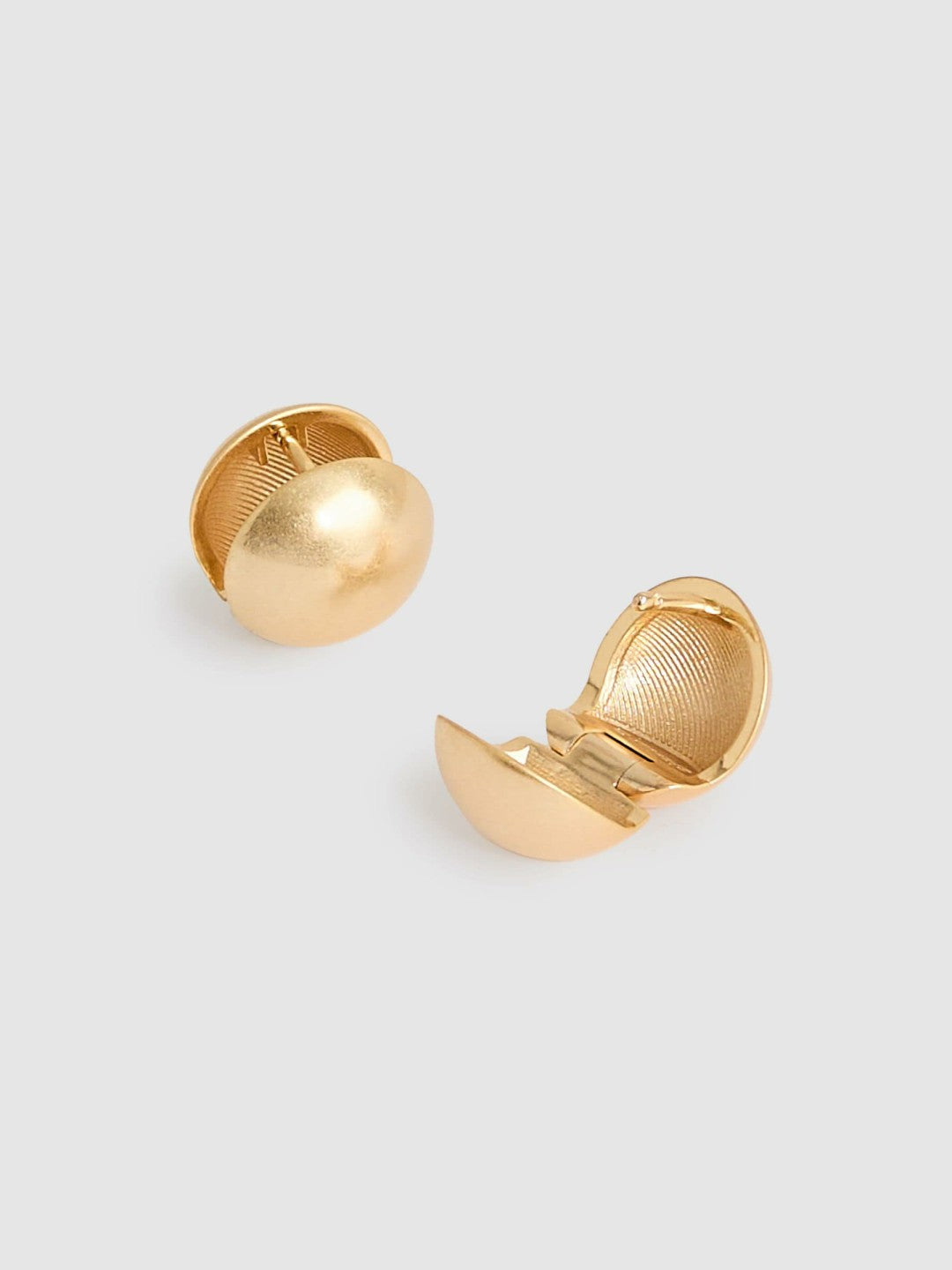 Polished Ball Huggie Earrings Gold | Women