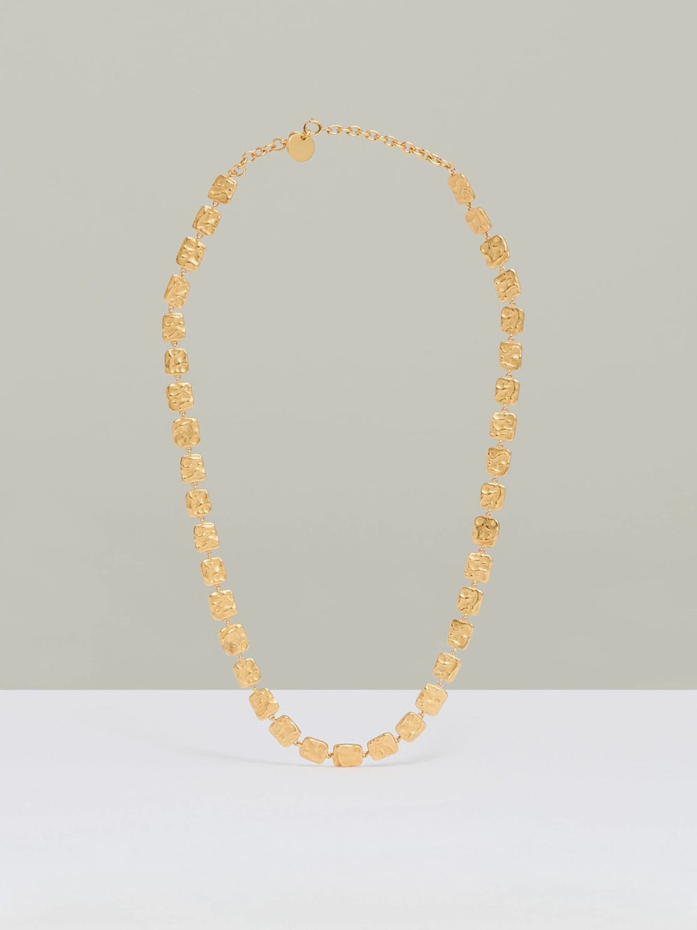 Molten Square Necklace Gold Tone | Women