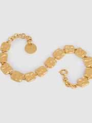 Molten Square Bracelet Gold Tone | Women