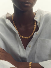 Molten Square Bracelet Gold Tone | Women