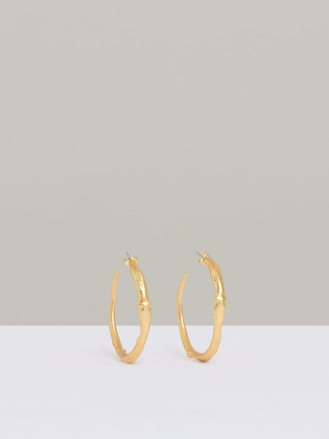 Molten Hoop Earrings Gold Tone | Women