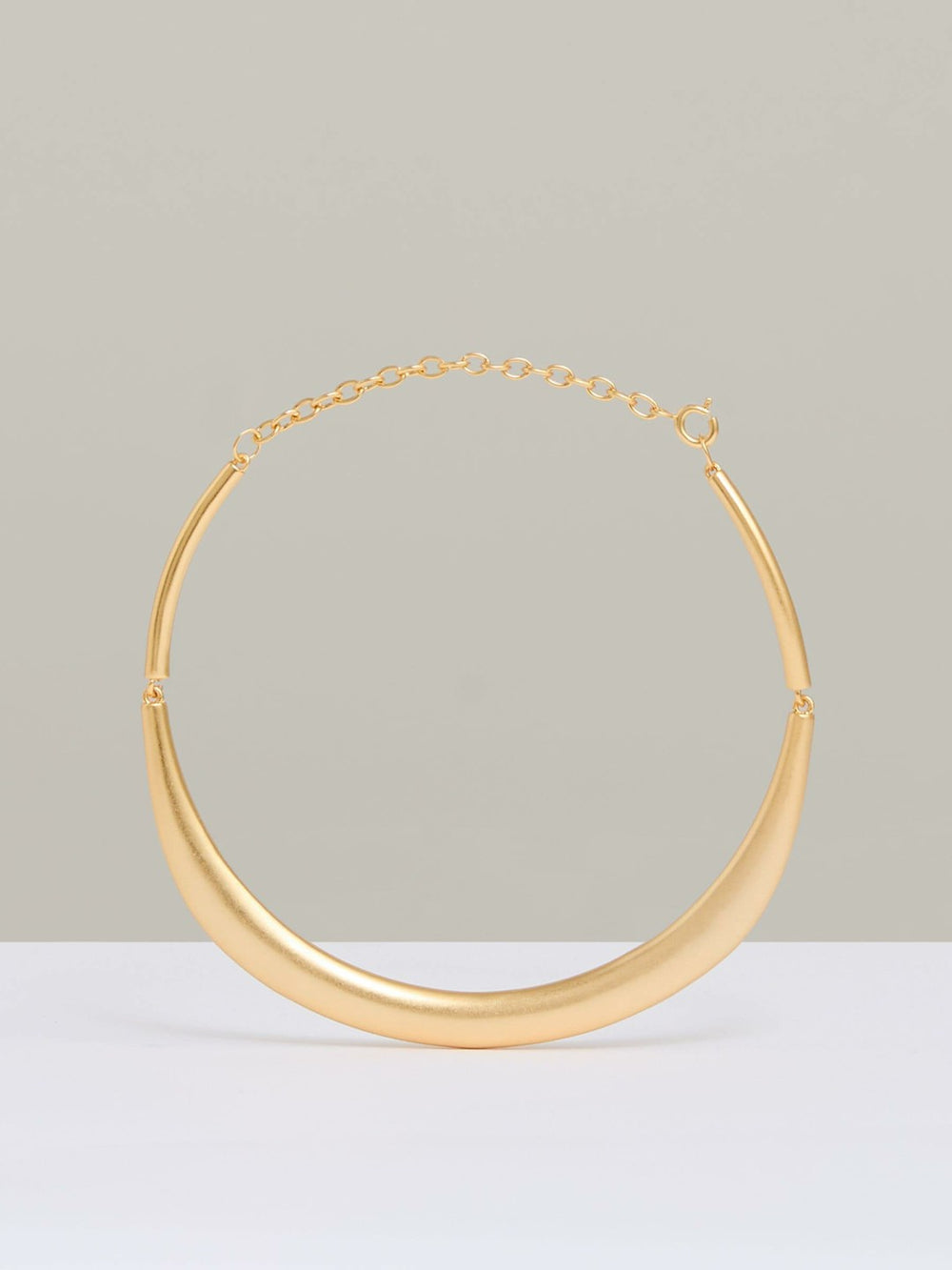 Polished Curve Choker Gold Tone | Women