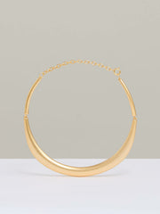 Polished Curve Choker Gold Tone | Women