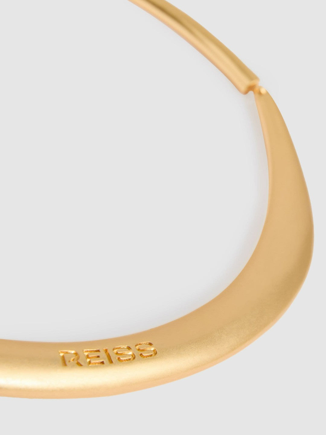 Polished Curve Choker Gold Tone | Women