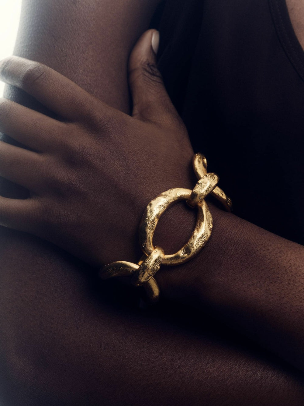 Molten Link Bracelet Gold Tone | Women