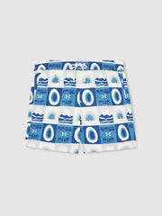 | Ché Sunset-Print Swim Shorts Blue Multi | Men
