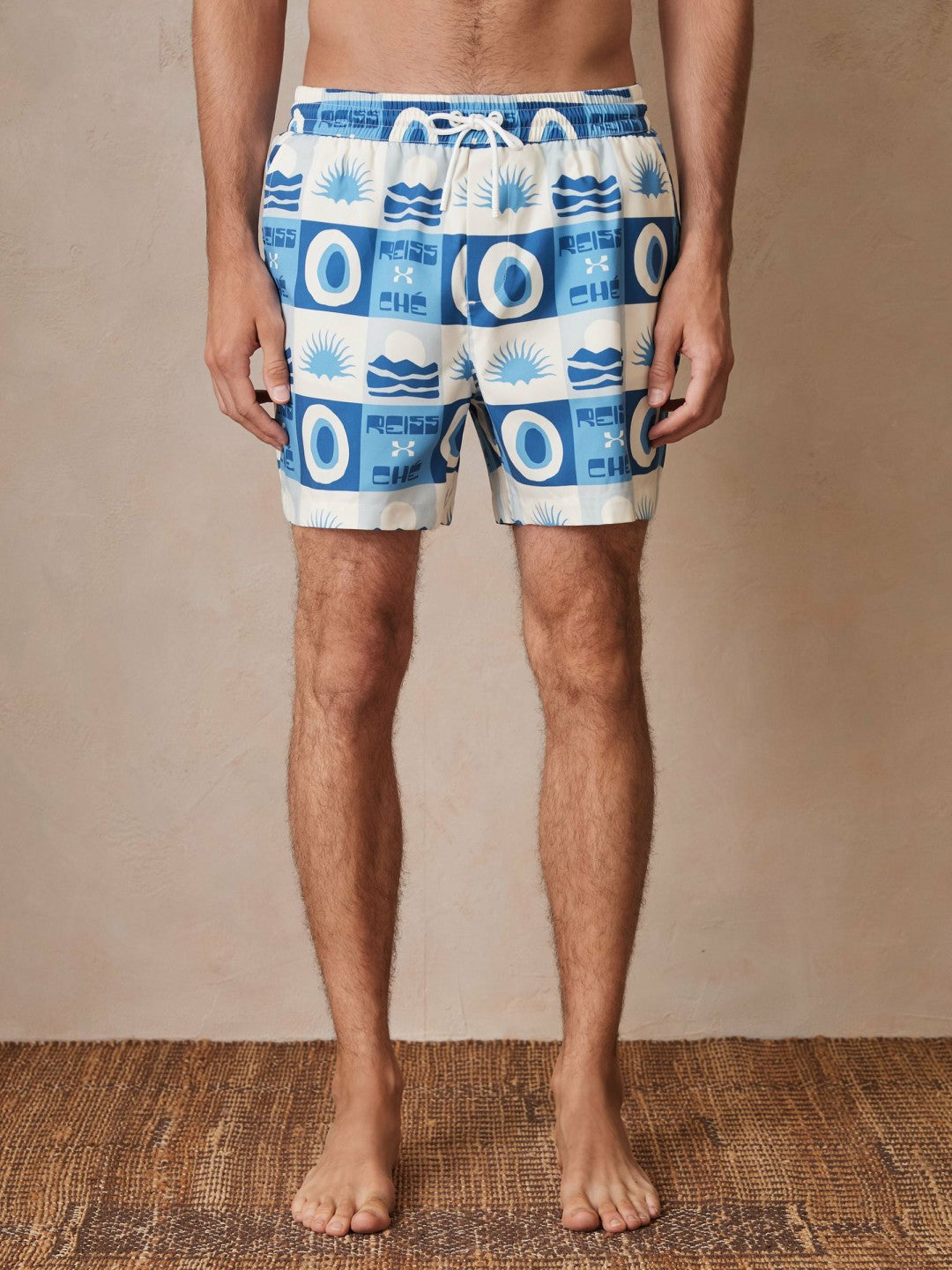| Ché Sunset-Print Swim Shorts Blue Multi | Men