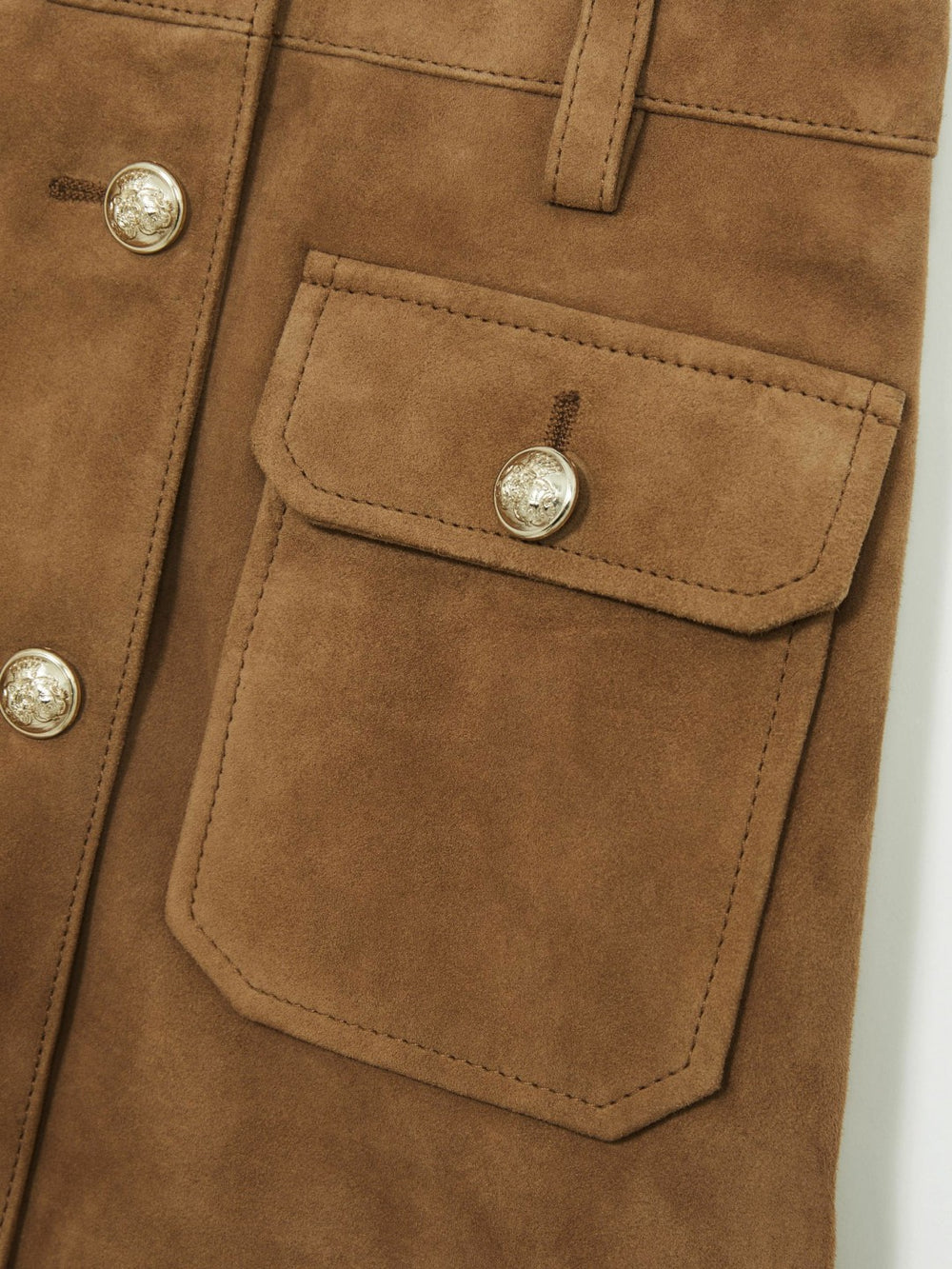 4-9 yrs Suede Flap Pocket Skirt Tan | Children & Baby