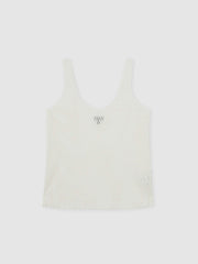 Atelier Laser-Cut Vest Top Cream | Women