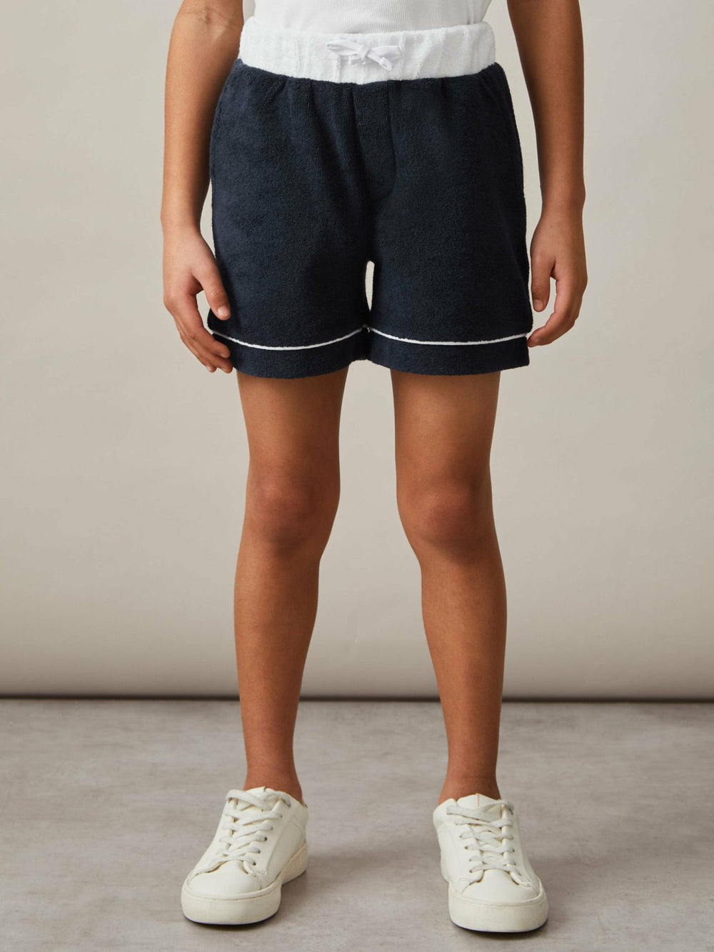 3-9 yrs Velour Colour-Block Shorts Blue Multi | Children & Baby
