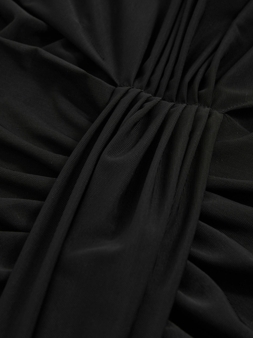 Sheer Ruched Maxi Dress Black | Women