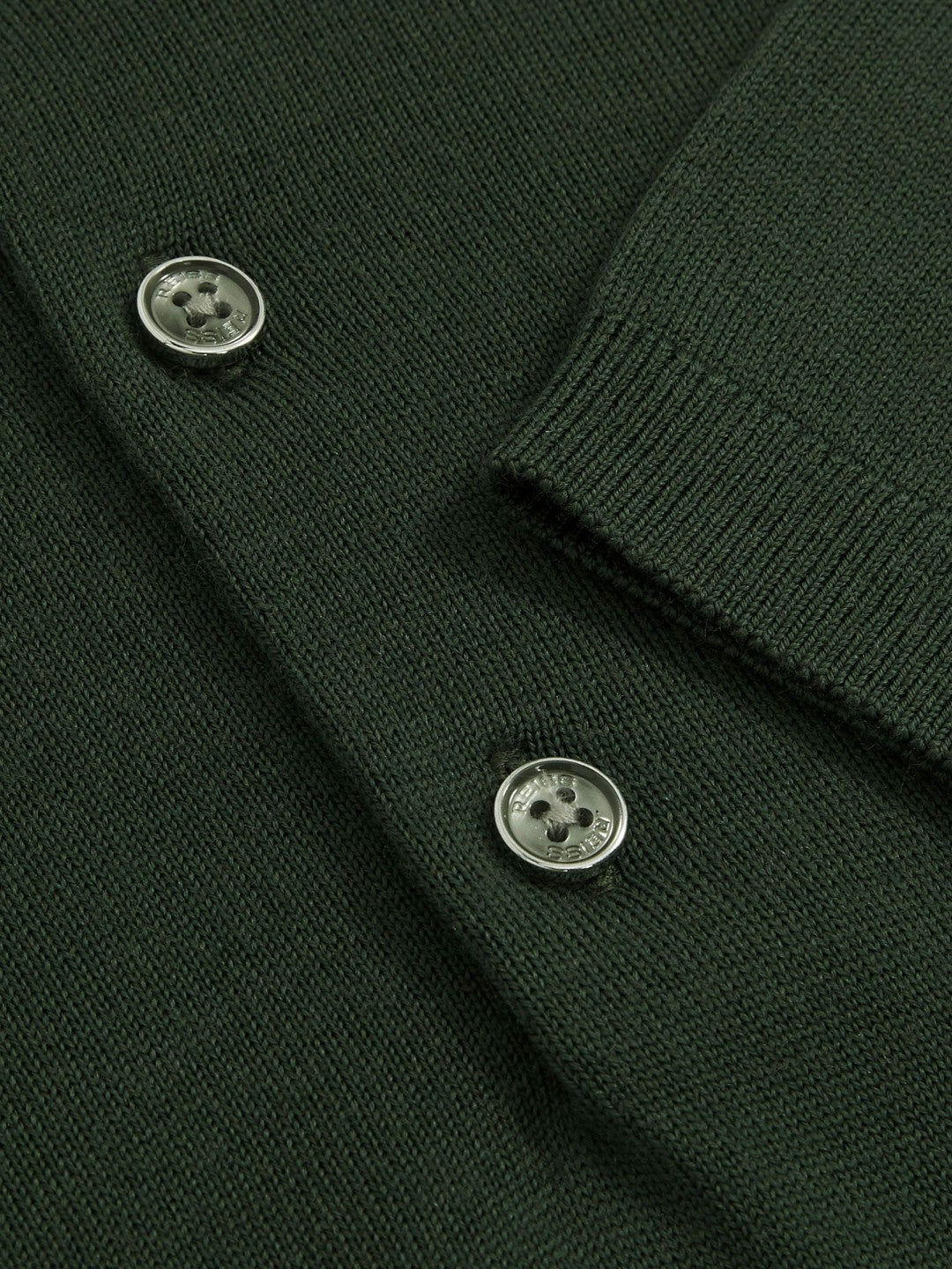 Merino Wool Short-Sleeve Polo Shirt Kale Green | Men