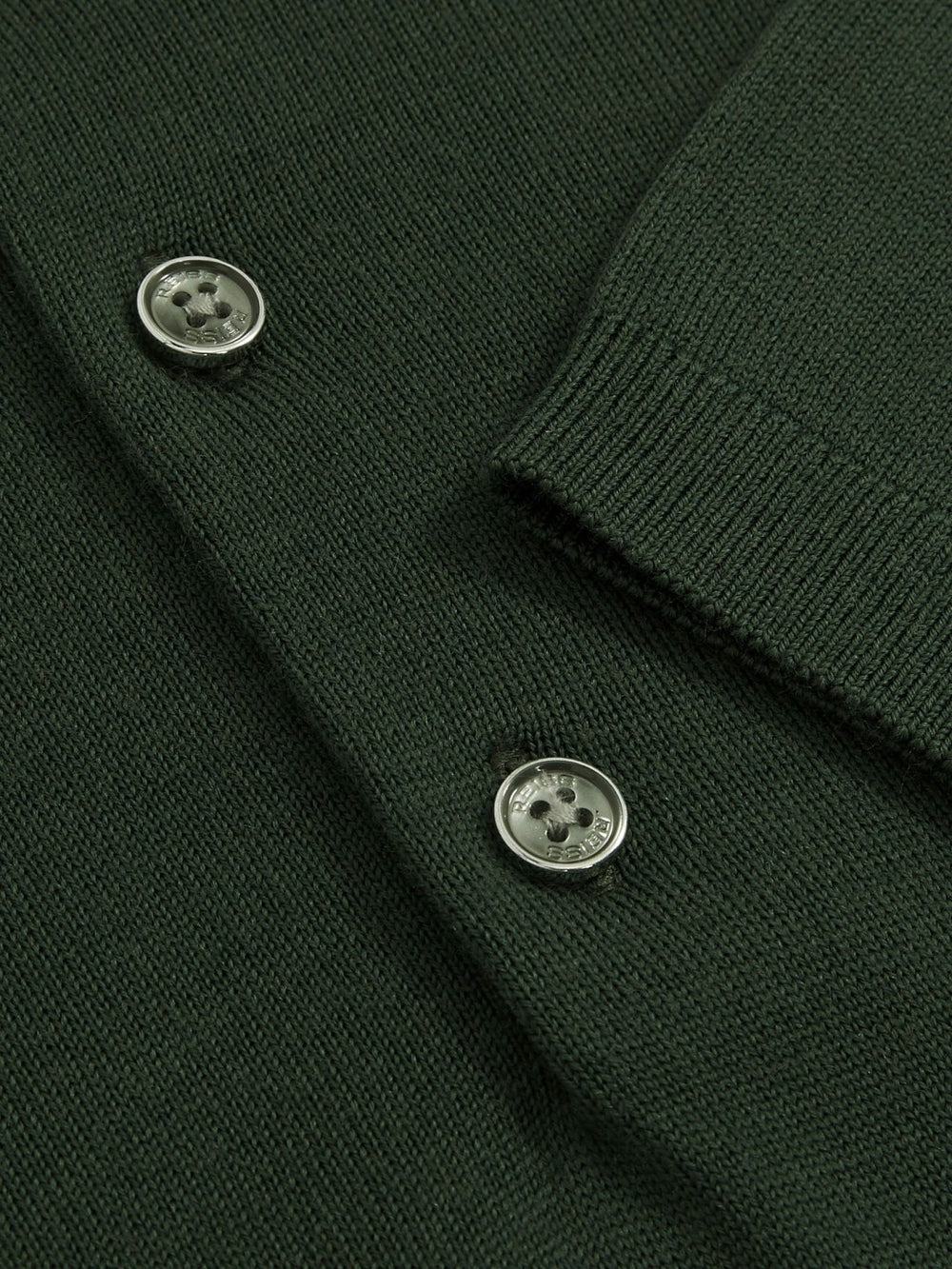 Merino Wool Short-Sleeve Polo Shirt Kale Green | Men