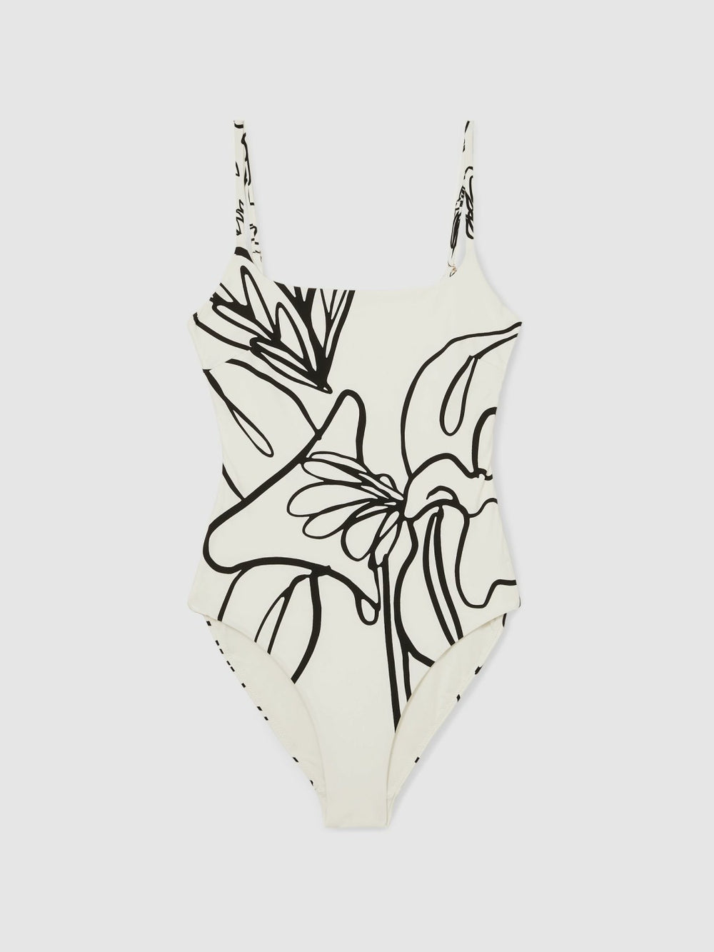 | NYBG Floral Graffiti Swimsuit Ivory | Women