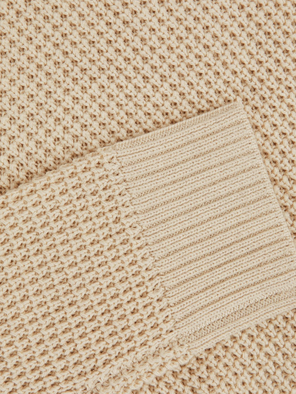 Paige Cotton Waffle-Knit Sweater Natural | Men