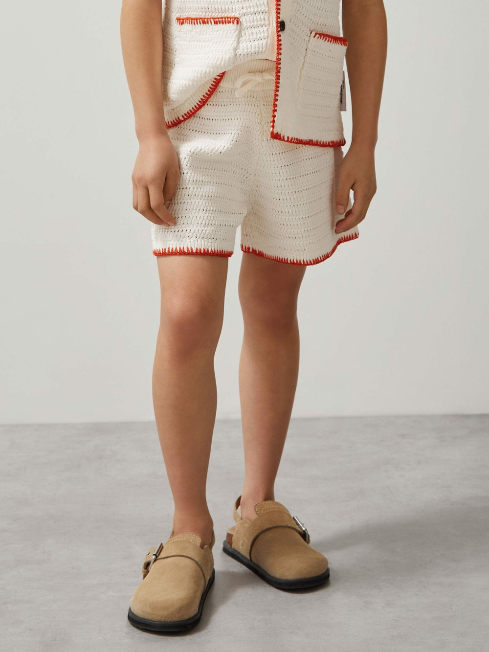 3-9 yrs McLaren F1 Team Crochet Shorts Off White/Orange | Children & Baby