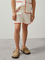 9-13 yrs McLaren F1 Team Crochet Shorts Off White/Orange | Children & Baby