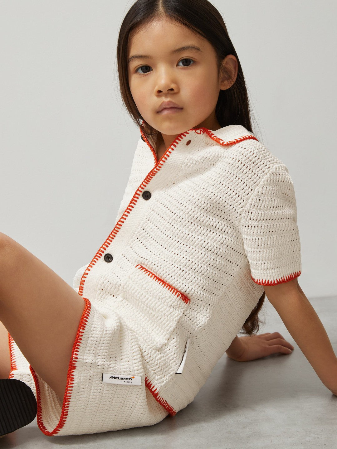 9-13 yrs McLaren F1 Team Crochet Shorts Off White/Orange | Children & Baby