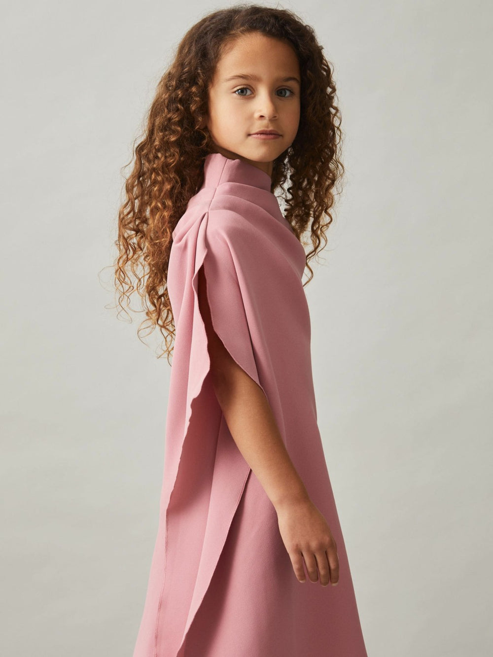 4-9 yrs One-Shoulder Draped Dress Pink | Children & Baby