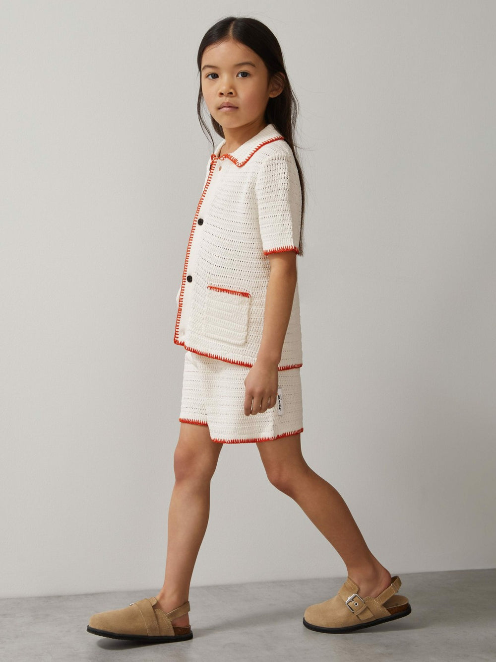3-9 yrs McLaren F1 Team Crochet Shirt Off White/Orange | Children & Baby