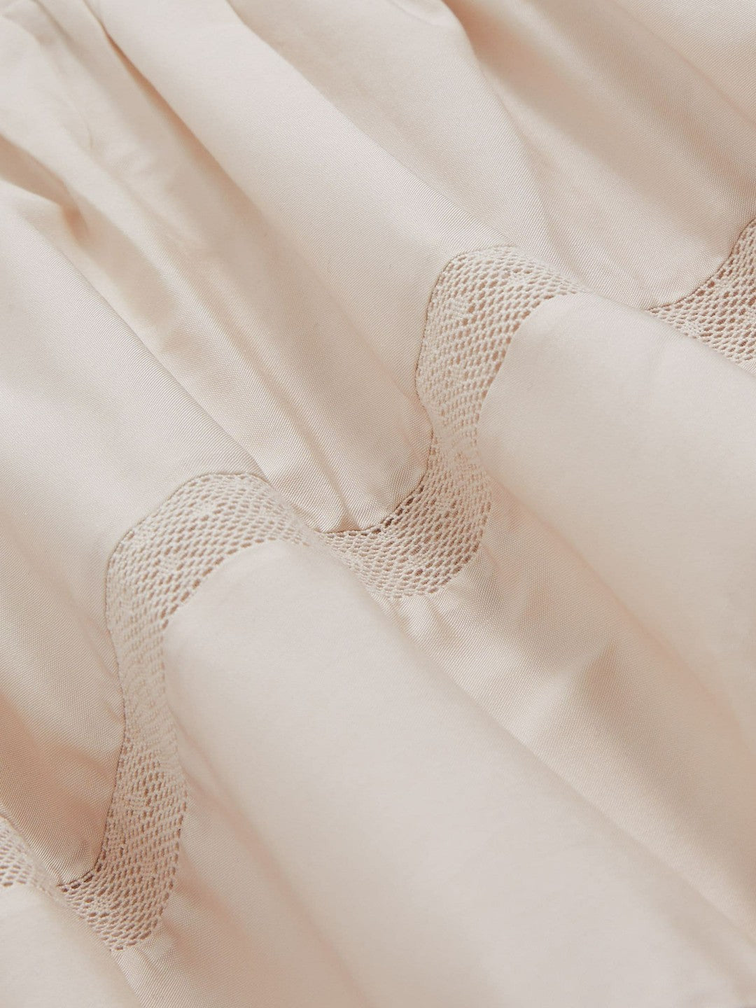 Shirred Ruffle Hem Mini Dress Neutral | Women