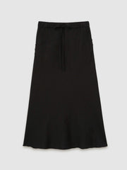 Slip Midi Skirt Black | Women