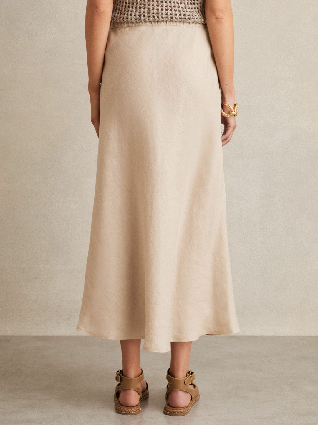 Slip Midi Skirt Neutral | Women