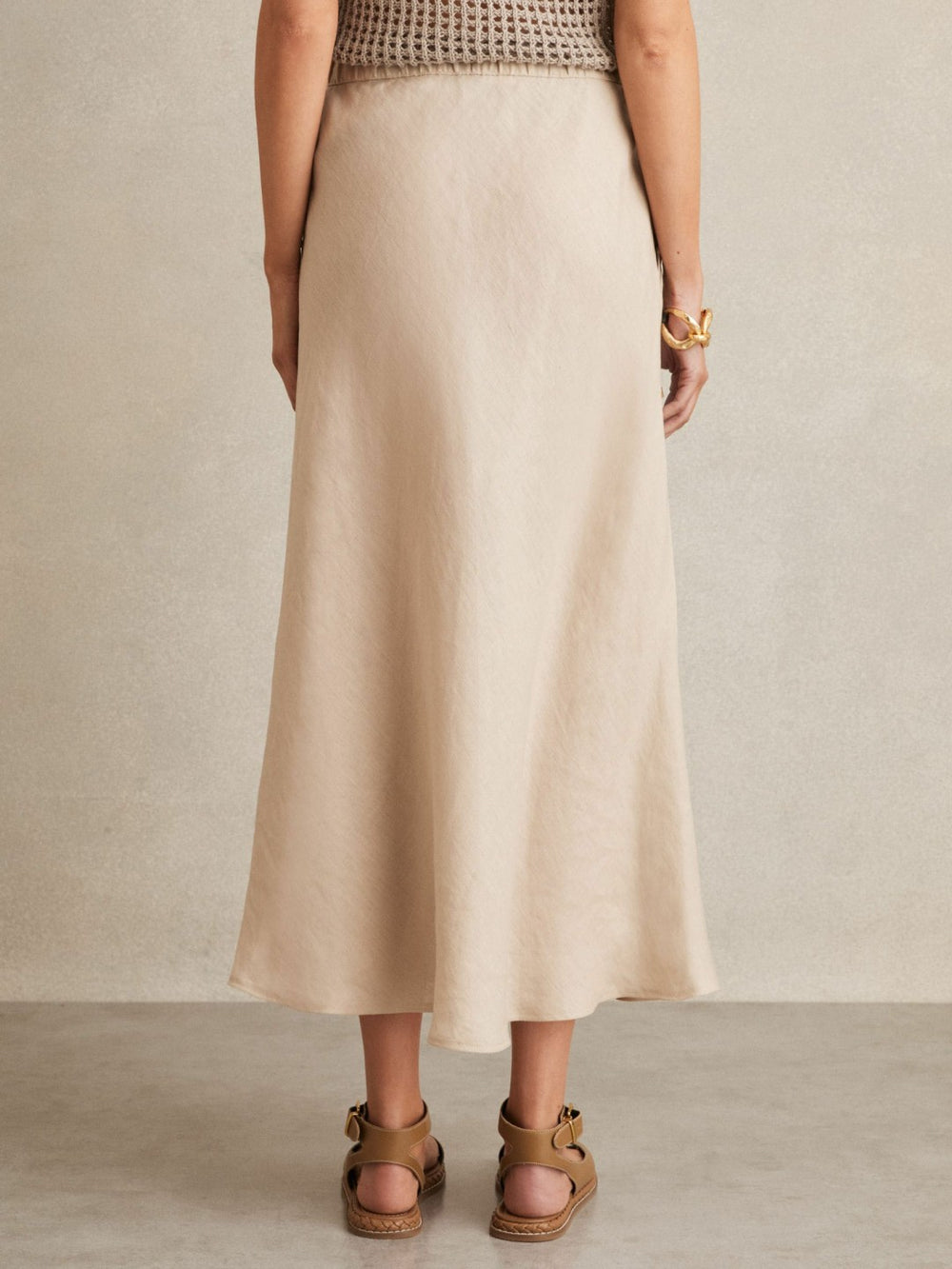 Slip Midi Skirt Neutral | Women
