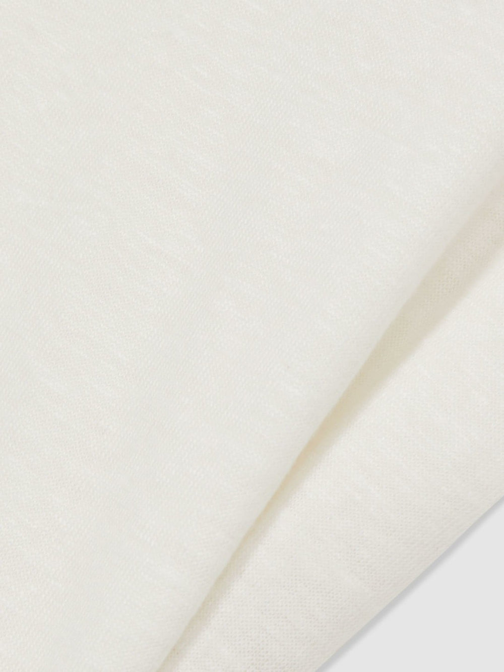 Linen Cap-Sleeve T-Shirt White | Women