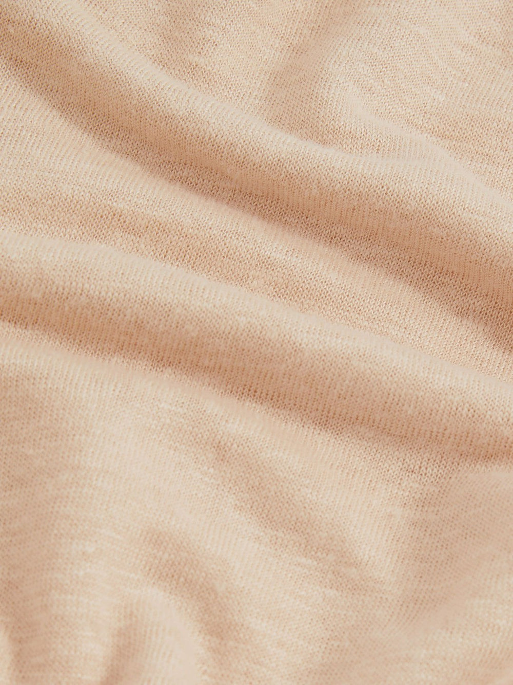 Linen Cap-Sleeve T-Shirt Peach | Women