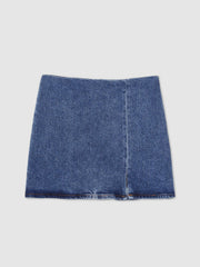 Denim Mini Skirt Indigo Blue | Women