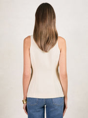 Luxe Suiting Vest Cream | Women