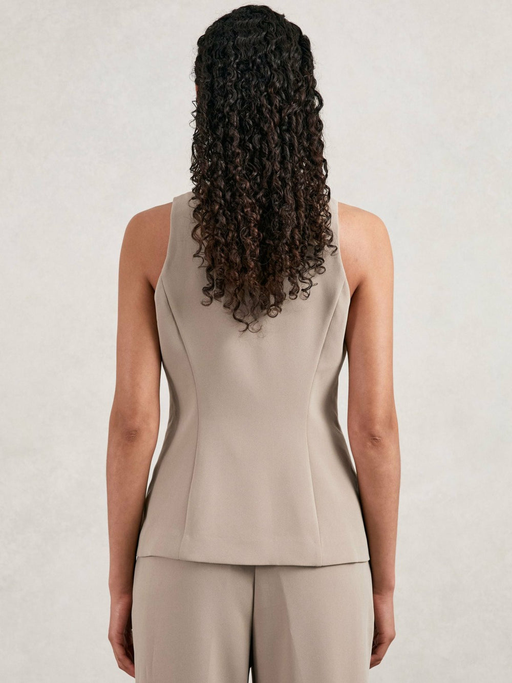 Luxe Suiting Vest Beige | Women