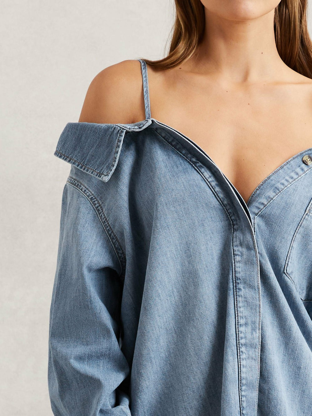 100% Cotton Shirt Indigo Blue | Women