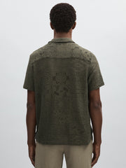 Les Deux Blend Lace Shirt Olive Green | Men