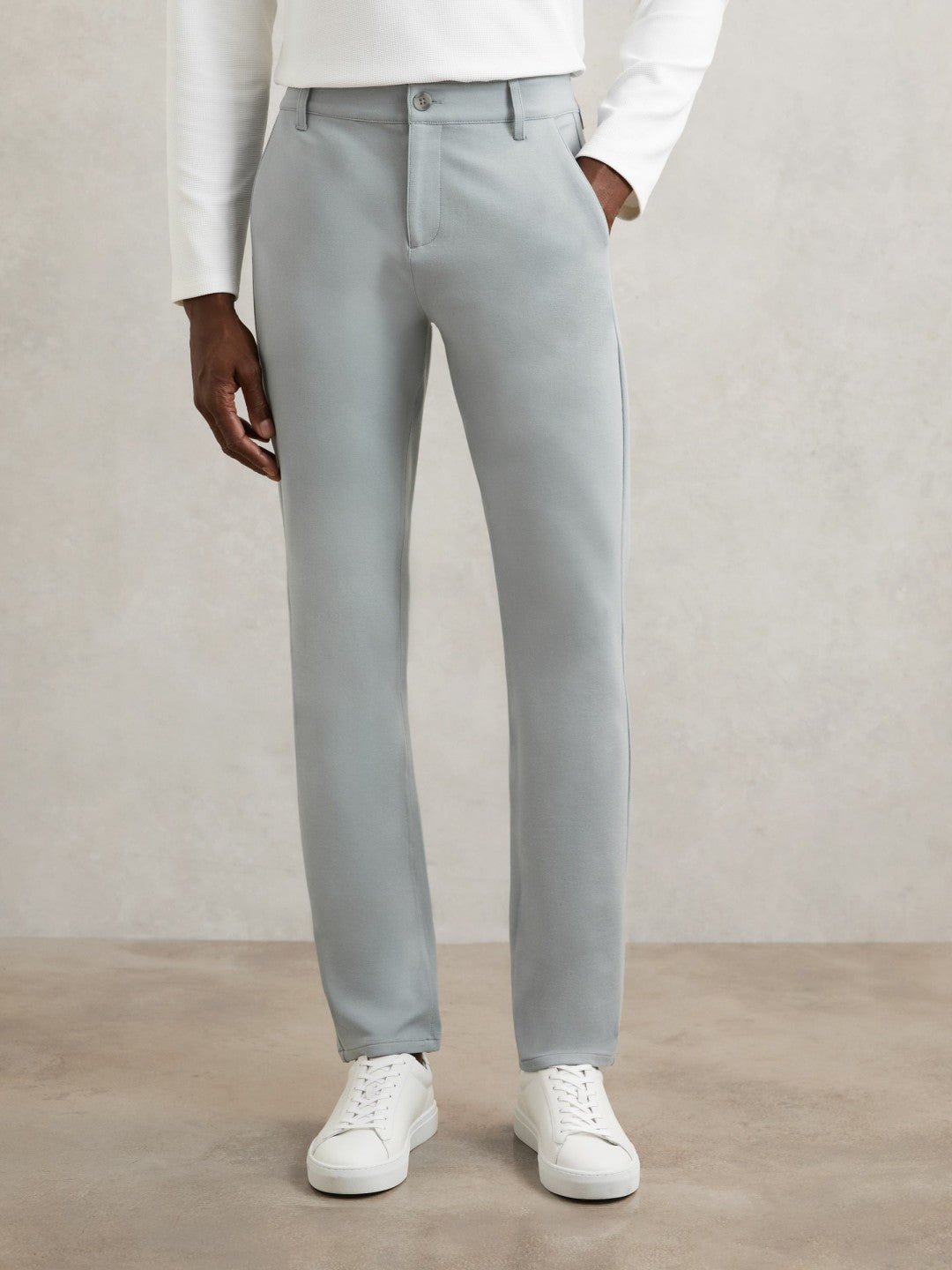 Paige Slim-Fit Stretch Trousers Moon Shadow Blue | Men