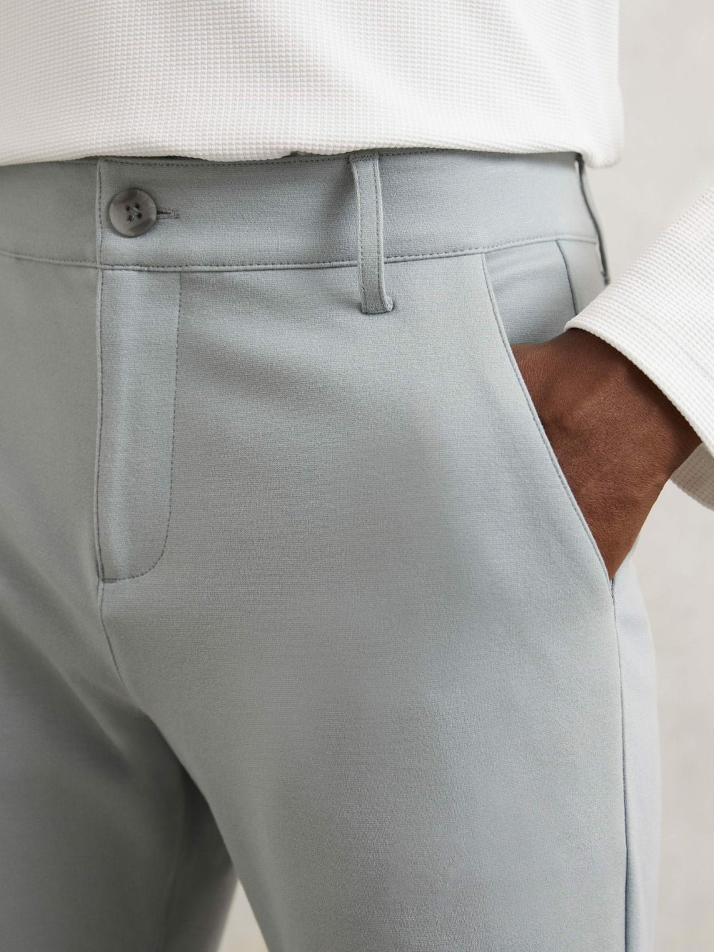 Paige Slim-Fit Stretch Trousers Moon Shadow Blue | Men
