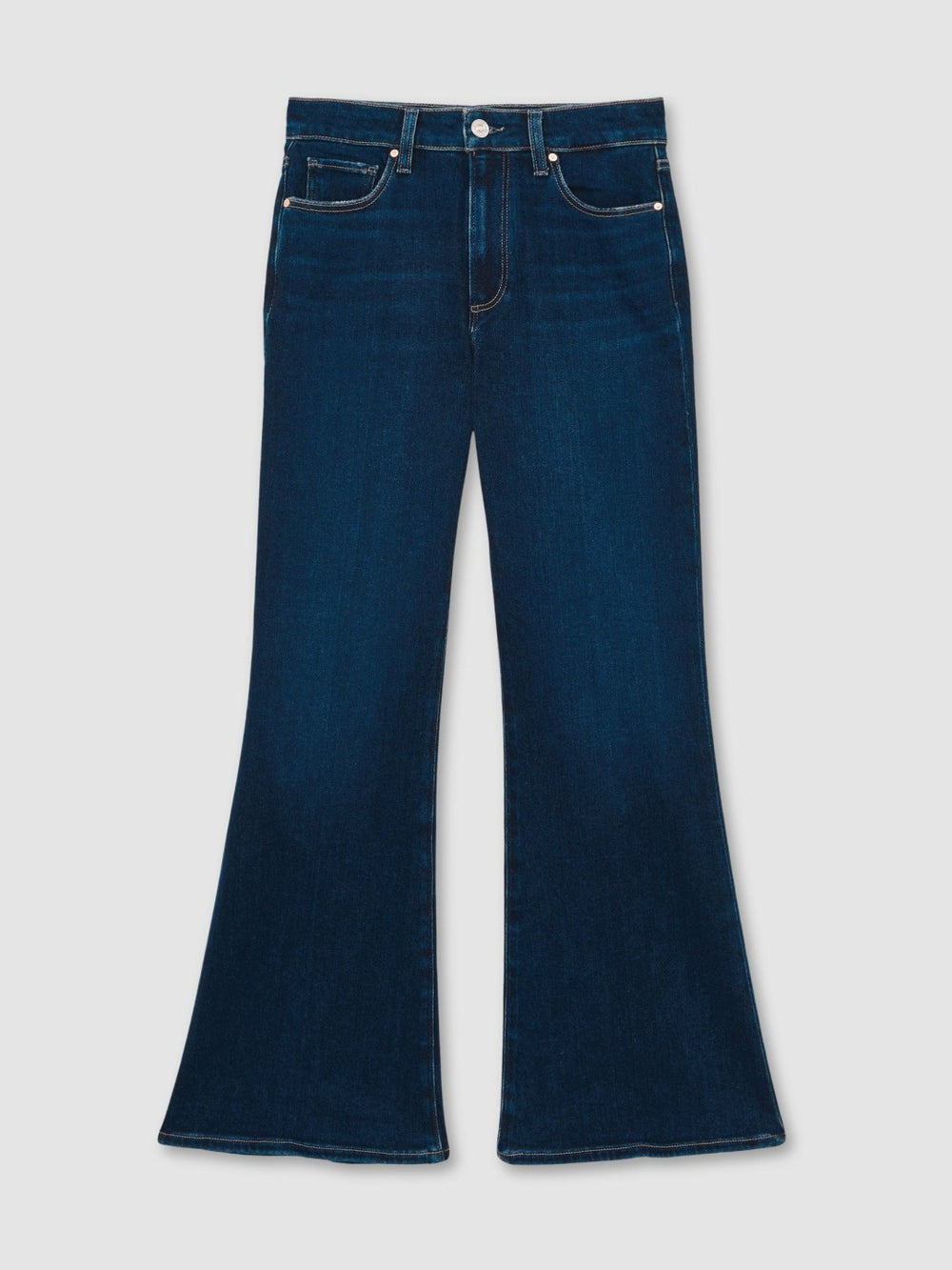 Paige High Rise Flared Jeans Marciella Blue | Women